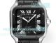 THB Factory Copy Santos De Cartier 39.8mm Grey Dial 9015 Leather Strap Watch (3)_th.jpg